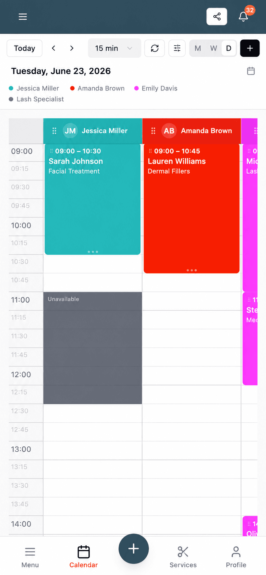 Grunba calendar on your phone